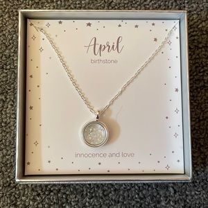 April Birthstone Necklace